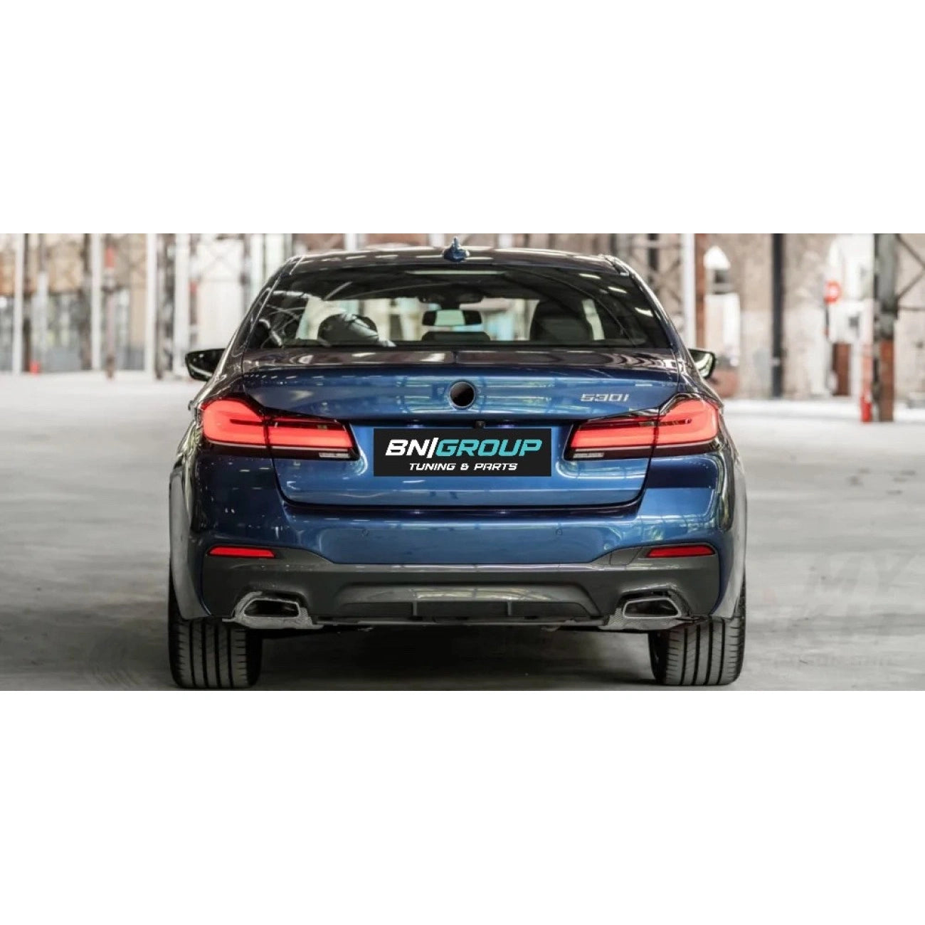 Rear bumper assembly for BMW 5-Series G30 LCI (2017-2023) in M Package style