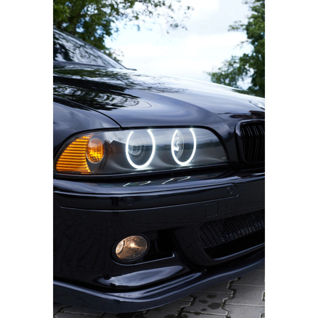 Fog light covers (frames) for the front M bumper BMW 5-Series E39 (1995-2003)