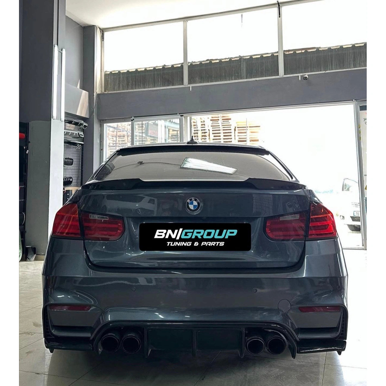 M3-Look Rear Bumper Diffuser for BMW 3-Series F30 (Diffuser + 2 splitters)