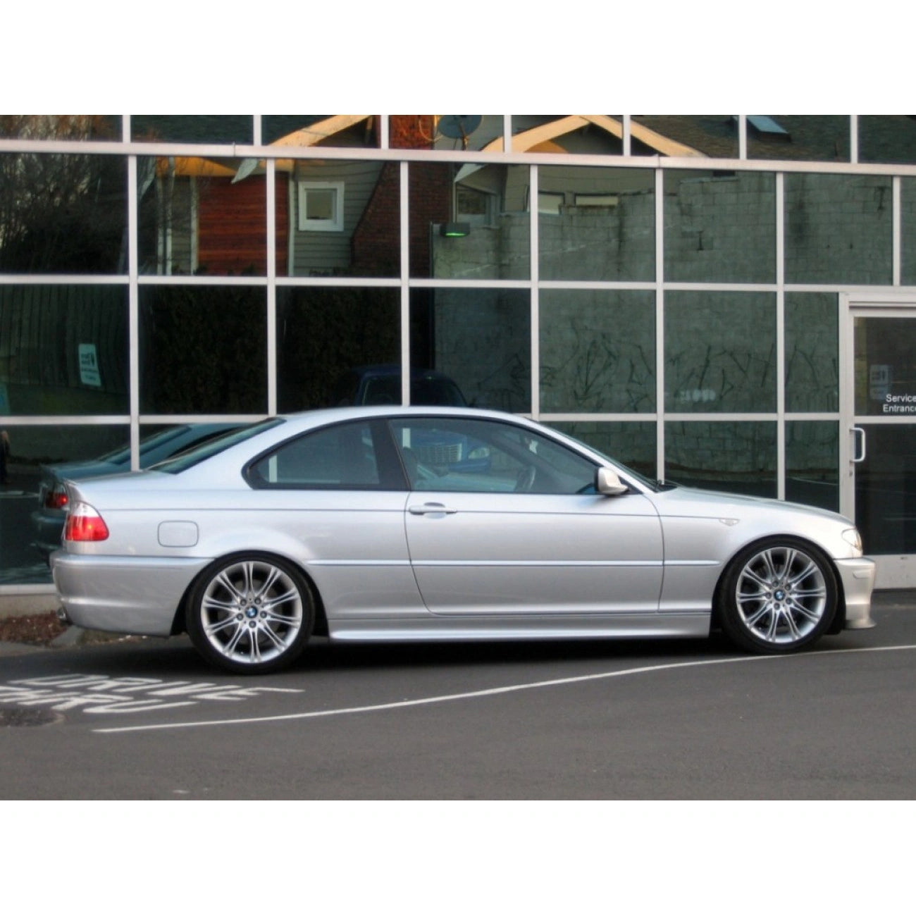 Side skirts cover (external) for BMW 3-Series E46 Coupe, Convertible (1998-2006) in M-Tech / M3-Look style