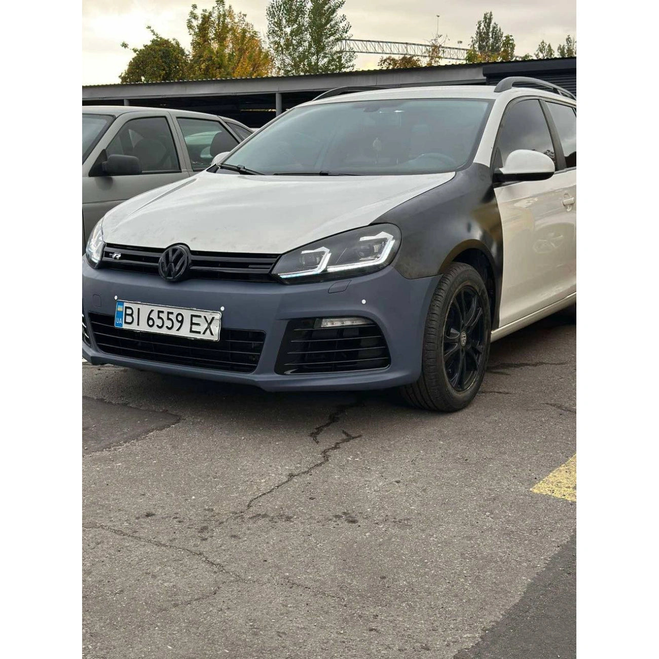Front bumper Volkswagen Golf 6 (VI) (2008-2014) in R style