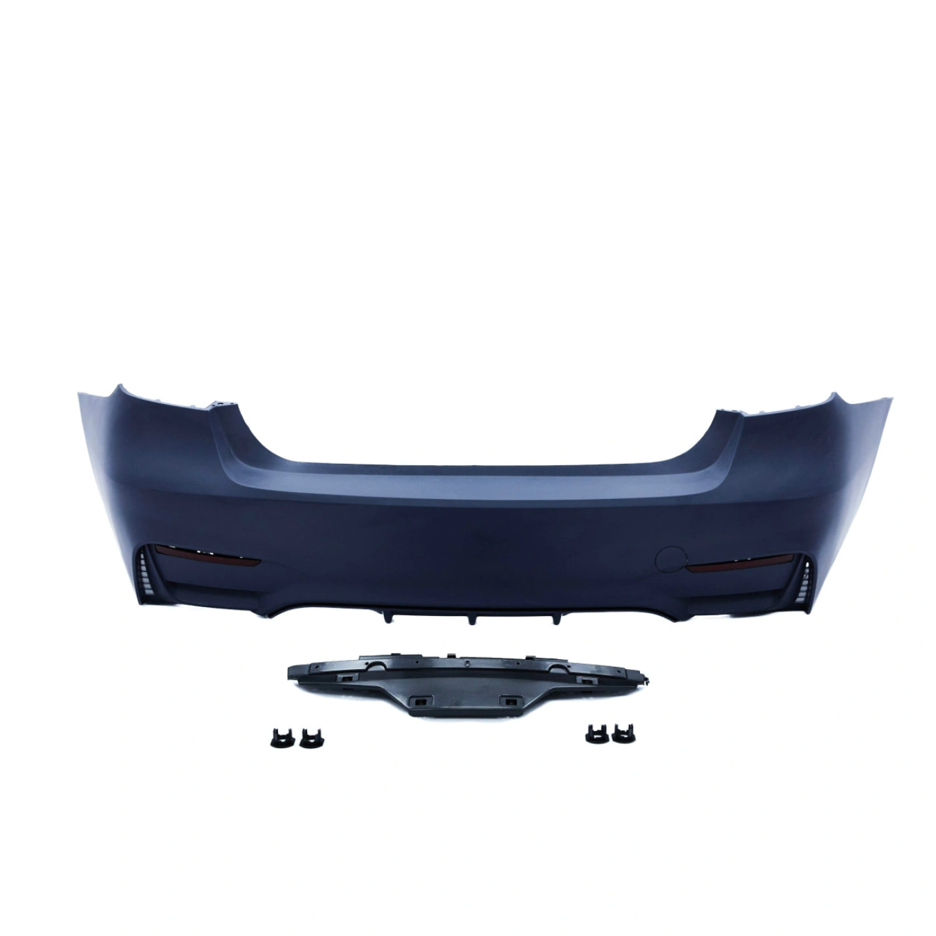 Rear bumper BMW 3-Series F30 M3 style (M3-Look) (2011-2019) with internal markings for parking sensors