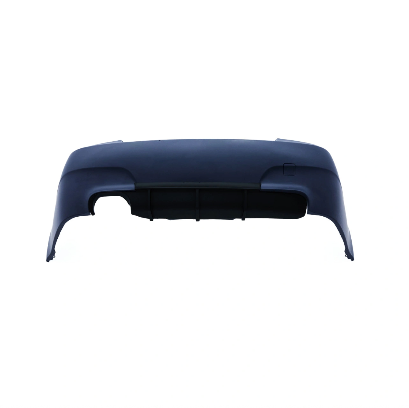 Rear bumper BMW 5-Series E60 (2003-2010) in M5-Look style with a diffuser for one exhaust outlet on the left side, without PDC cutouts, with marking inside for PDC