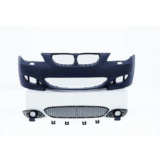 Front bumper BMW 5-Series E60/E61 (2003-2010) in M5-Look style with fog grilles