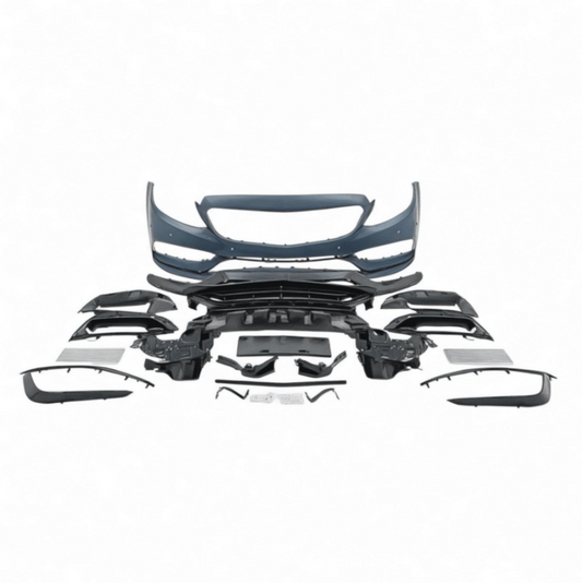 Front bumper assembly Meredes-Benz C Class W205 in the style of C63 AMG (2018-2021)
