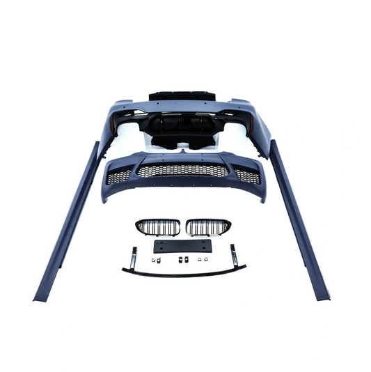 Body kit for BMW 5-Series G30 (2017-2020) M5-Look with central radiator grilles (double) M Design, black piano