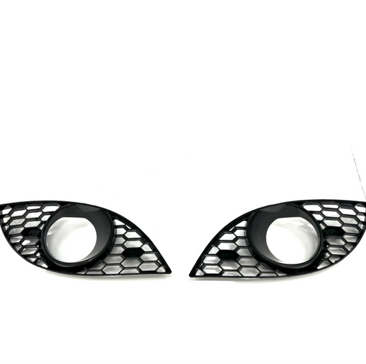 Lower frame mesh front bumper with cutout for PTF for BMW 5-Series E60/E61 (2003-2010) in M5-Look style