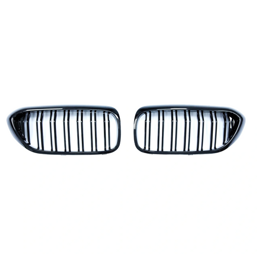 Radiator Grilles for BMW 5-Series G30 G31 Sedan Touring (2017-2019) Gloss Black (Double)