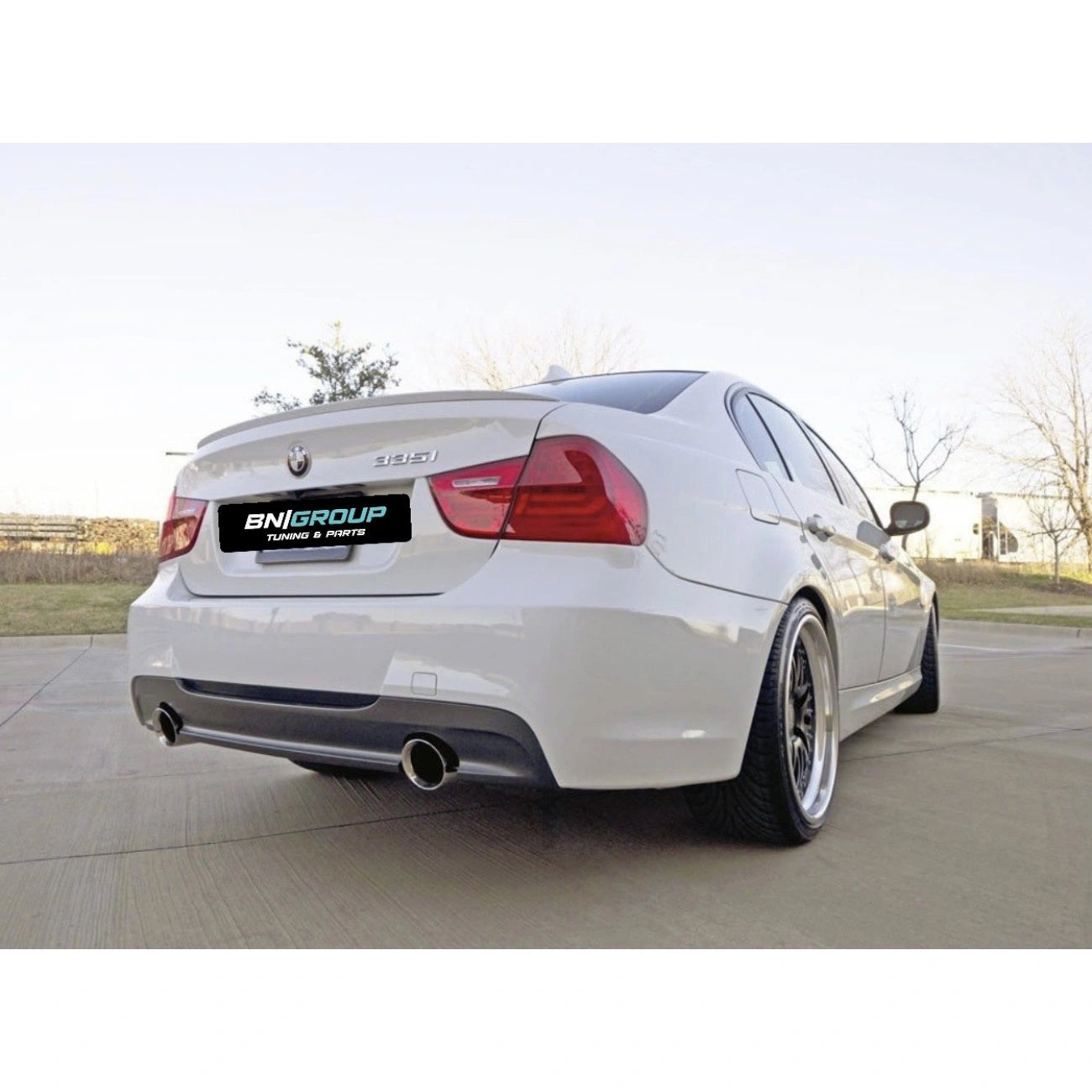 Split diffuser (O-O) for rear M-Tech bumper BMW 3-Series E90 (2005-2011)