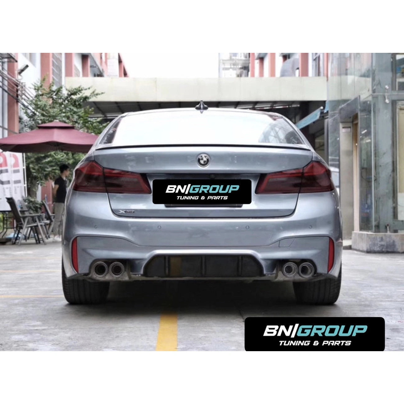 Body kit for BMW 5-Series G30 (2017-2020) M5-Look with central radiator grilles (double) M Design, black piano