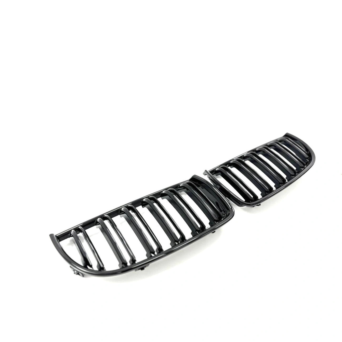 Radiator Grilles (Nostrils) BMW 3-Series E90 E91 (2005-2008) (Gloss Black/Double)