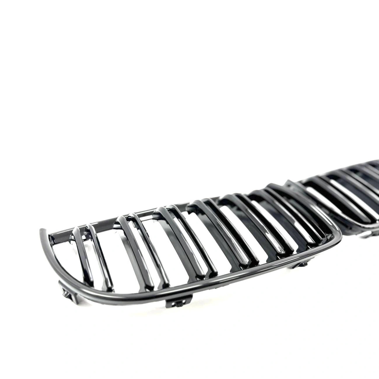 Radiator Grilles (Nostrils) BMW 3-Series E90 E91 (2005-2008) (Gloss Black/Double)