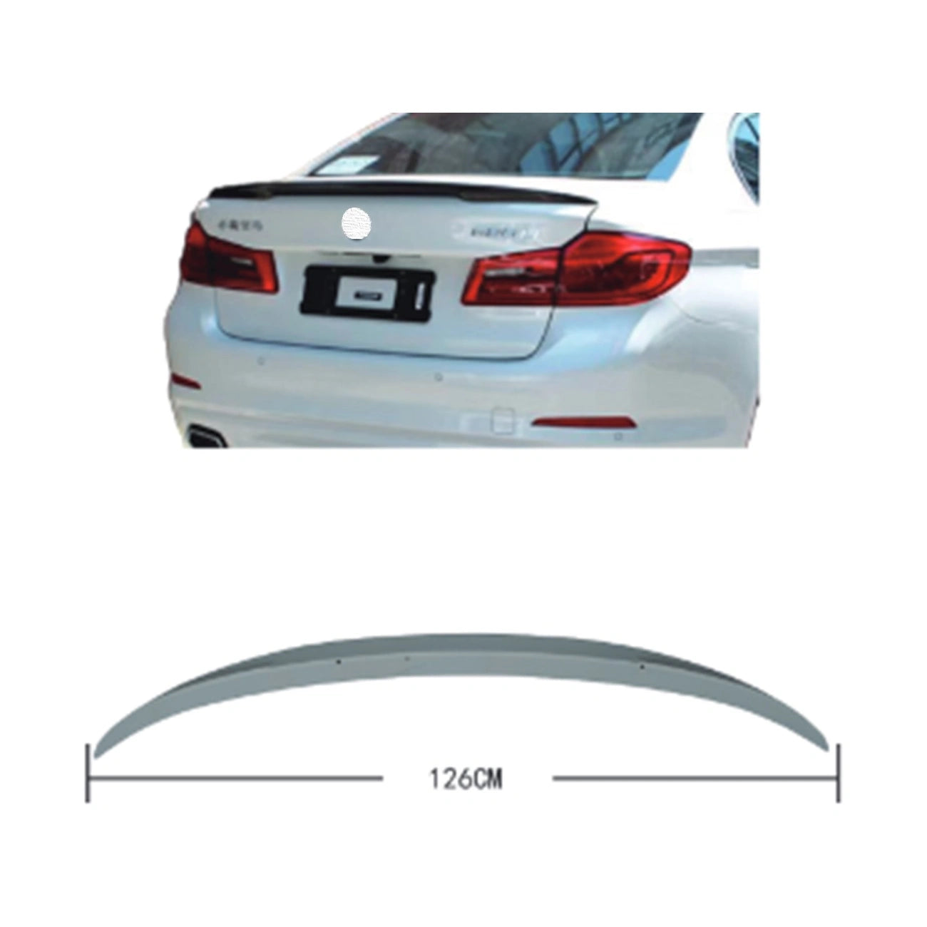 BMW 5-Series G30 M-Performance Style Trunk Lid Spoiler