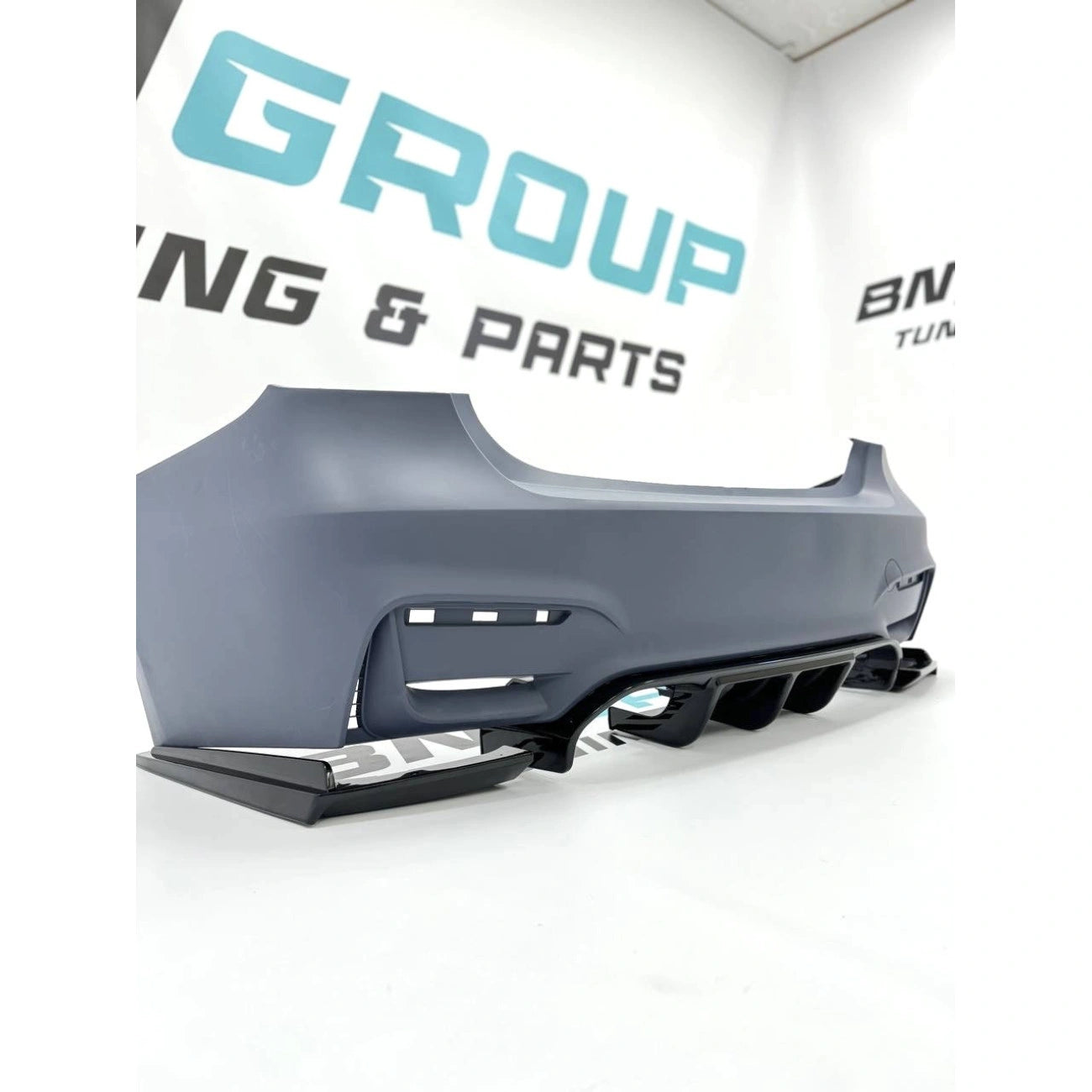 M3-Look Rear Bumper Diffuser for BMW 3-Series F30 (Diffuser + 2 splitters)