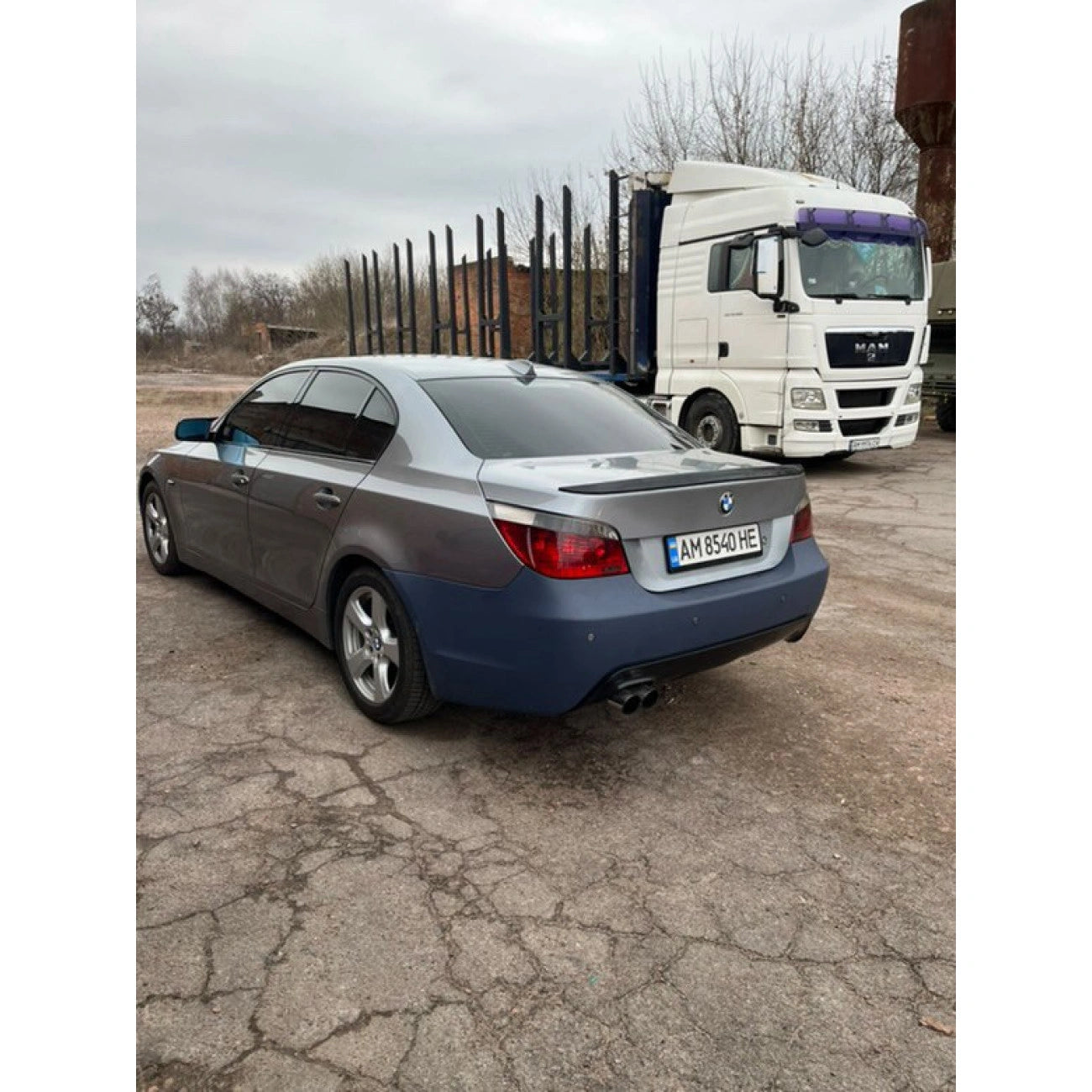 Rear bumper BMW 5-Series E60 (2003-2010) in M-Tech style, M-Pack