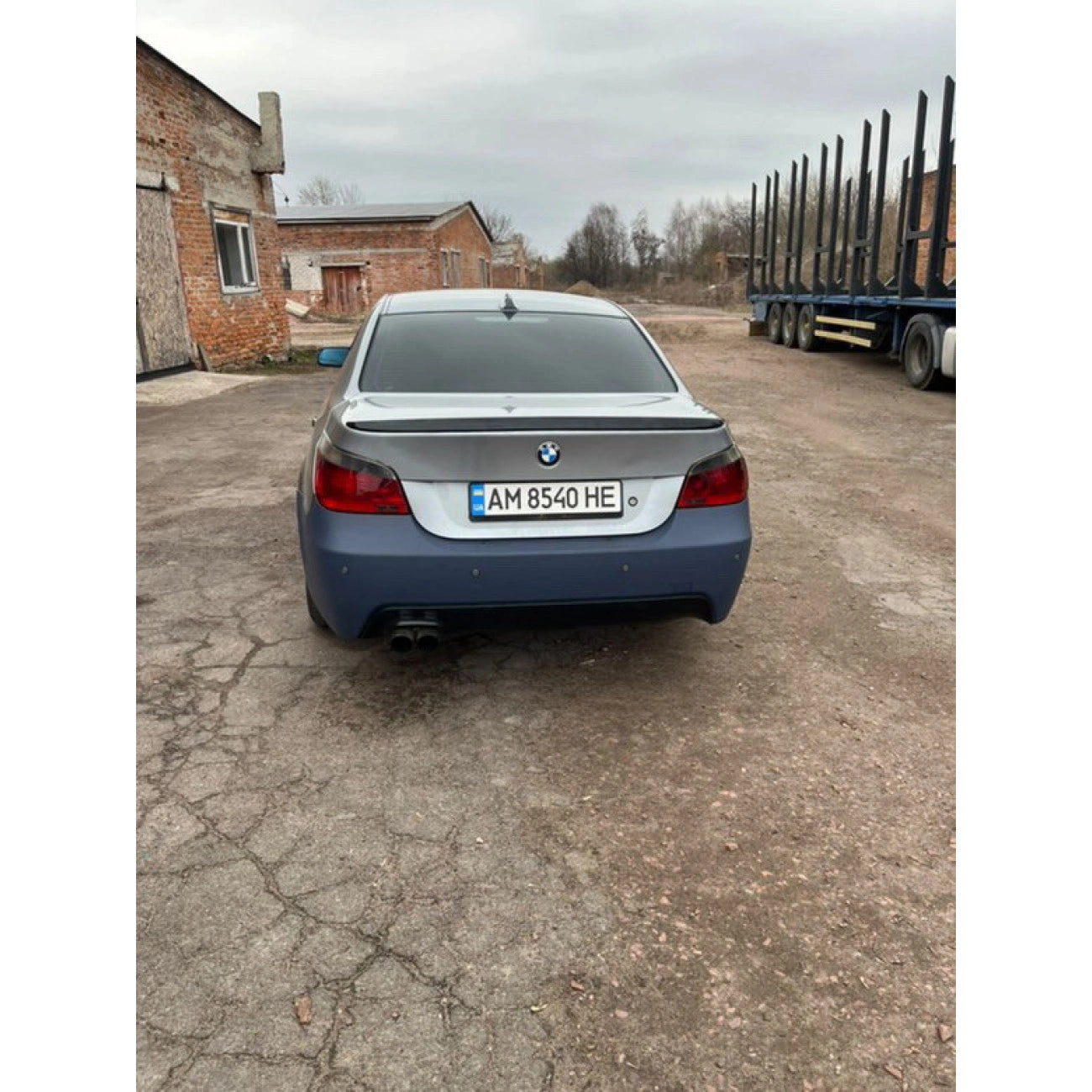 Rear bumper BMW 5-Series E60 (2003-2010) in M-Tech style, M-Pack