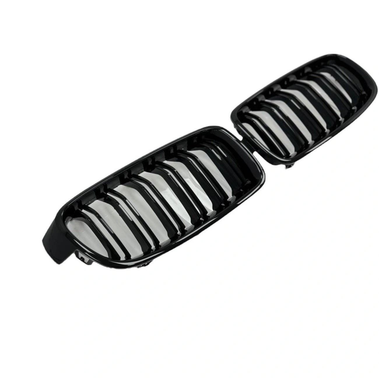 Radiator Grilles (Nostrils) BMW 3-Series F30 F31 (Gloss Black/Double)