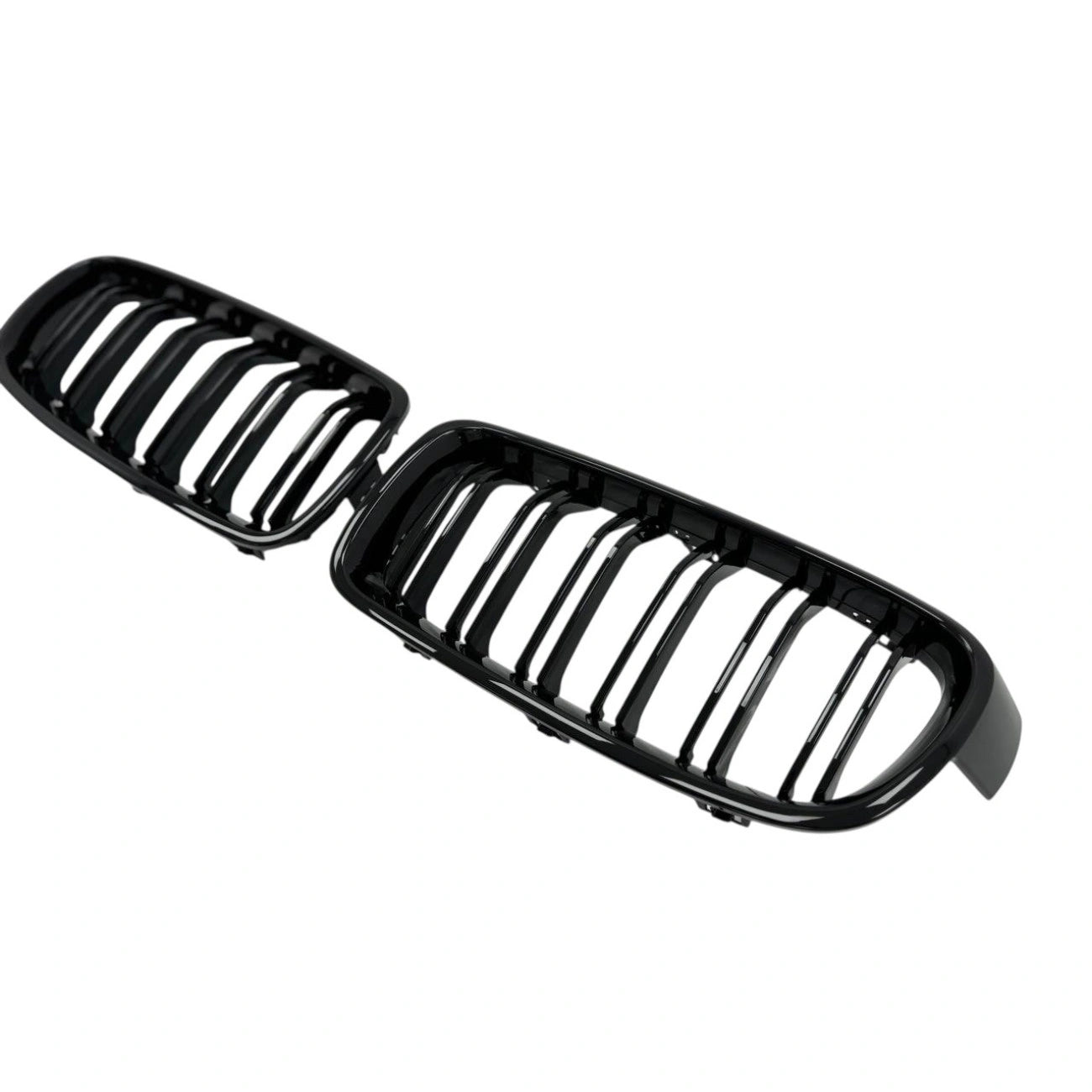 Radiator Grilles (Nostrils) BMW 3-Series F30 F31 (Gloss Black/Double)