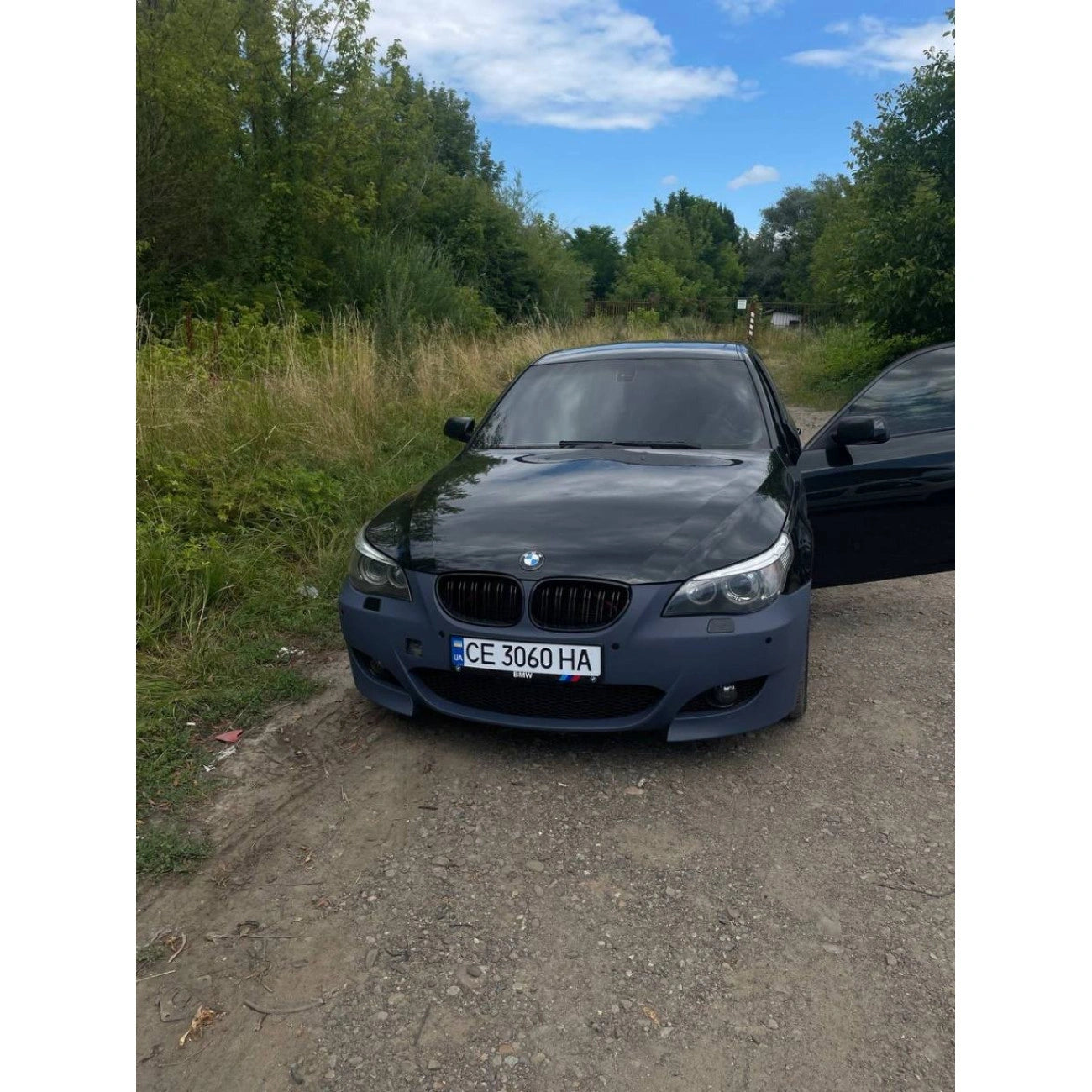 Front bumper BMW 5-Series E60/E61 (2003-2010) in M5-Look style with fog grilles