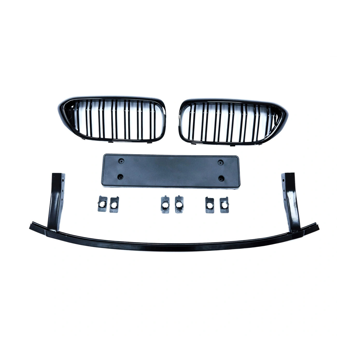 Body kit for BMW 5-Series G30 (2017-2020) M5-Look with central radiator grilles (double) M Design, black piano