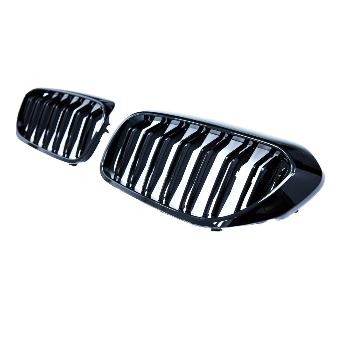 Radiator Grilles for BMW 5-Series G30 G31 Sedan Touring (2017-2019) Gloss Black (Double)