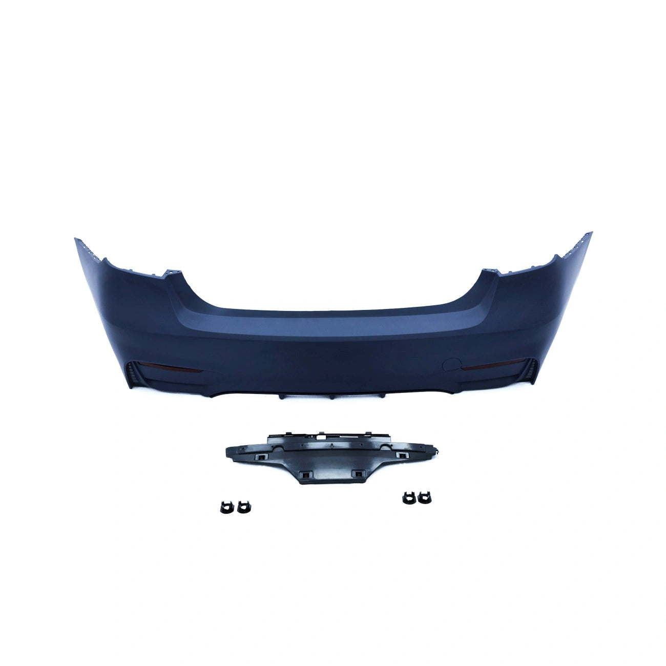 Rear bumper BMW 3-Series F30 M3 style (M3-Look) (2011-2019) with internal markings for parking sensors