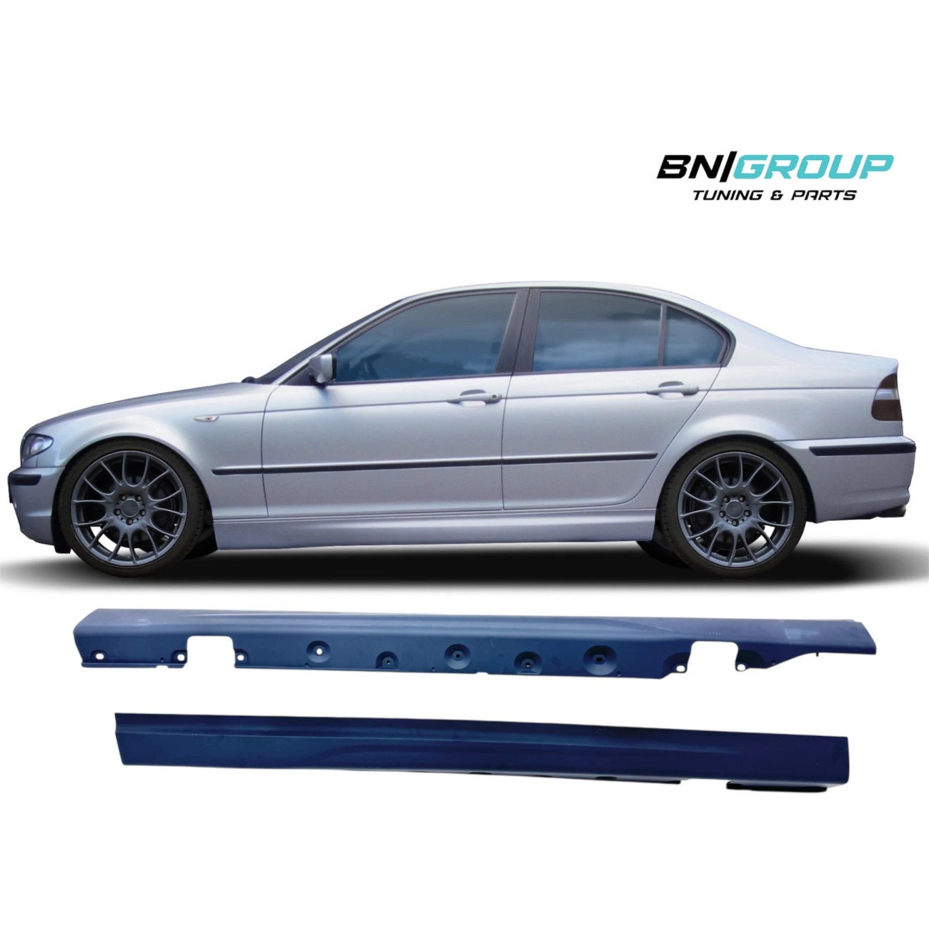 Side skirts cover (external) for BMW 3-Series E46 sedan, touring (1998-2006) in M-Tech / M3-Look style