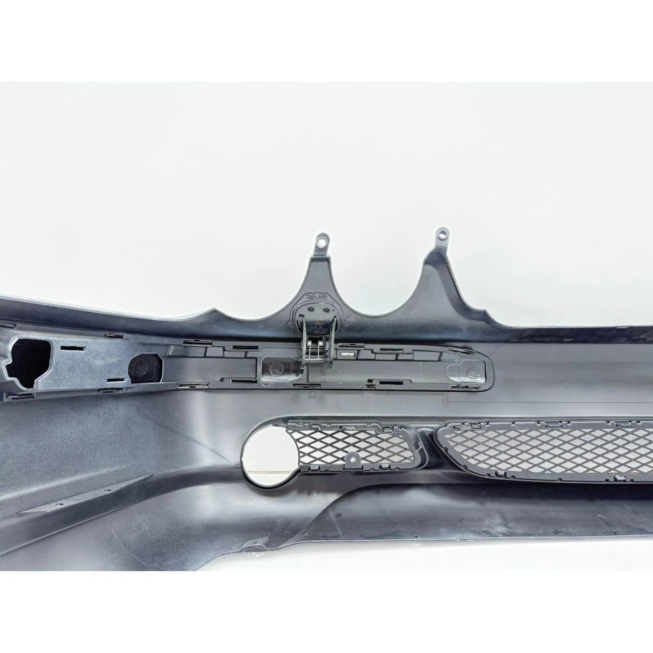 Front bumper assembly Mercedes-Benz W210 in AMG E55 Look style (2000-2002) for headlight washers