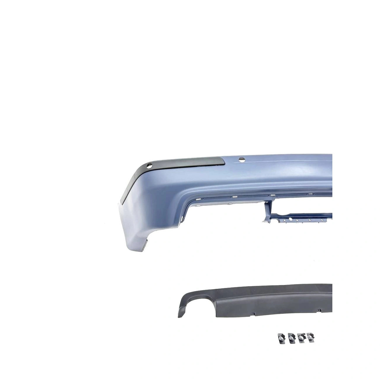 Rear bumper BMW 5-Series E39 in M5 style (1995-2003) with cutouts for parking sensors (PDC)